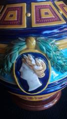 Minton Majolica, Pitcher Inspired by Antiquity, circa 1865