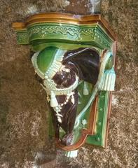 Elephant Majolica Sconce