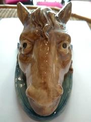 Thomas Victor Sergent Horse Wall Bracket Palissy Ware, circa 1880