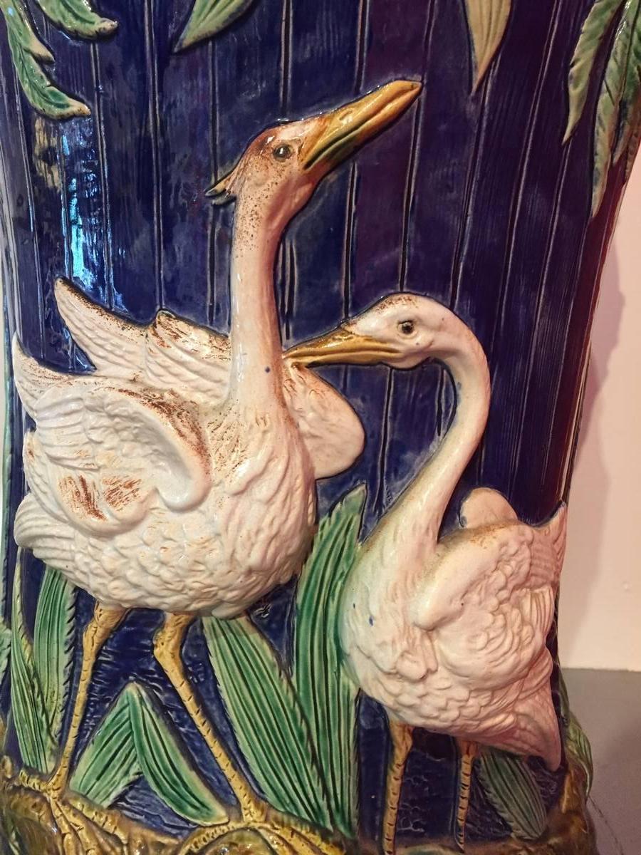 Majolica Garden Seat, Thomas Forester & Sons 1