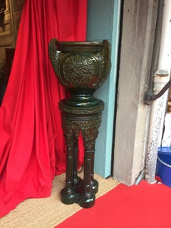 Alhambra Column, Clément Massier, Vallauris, France, circa 1890