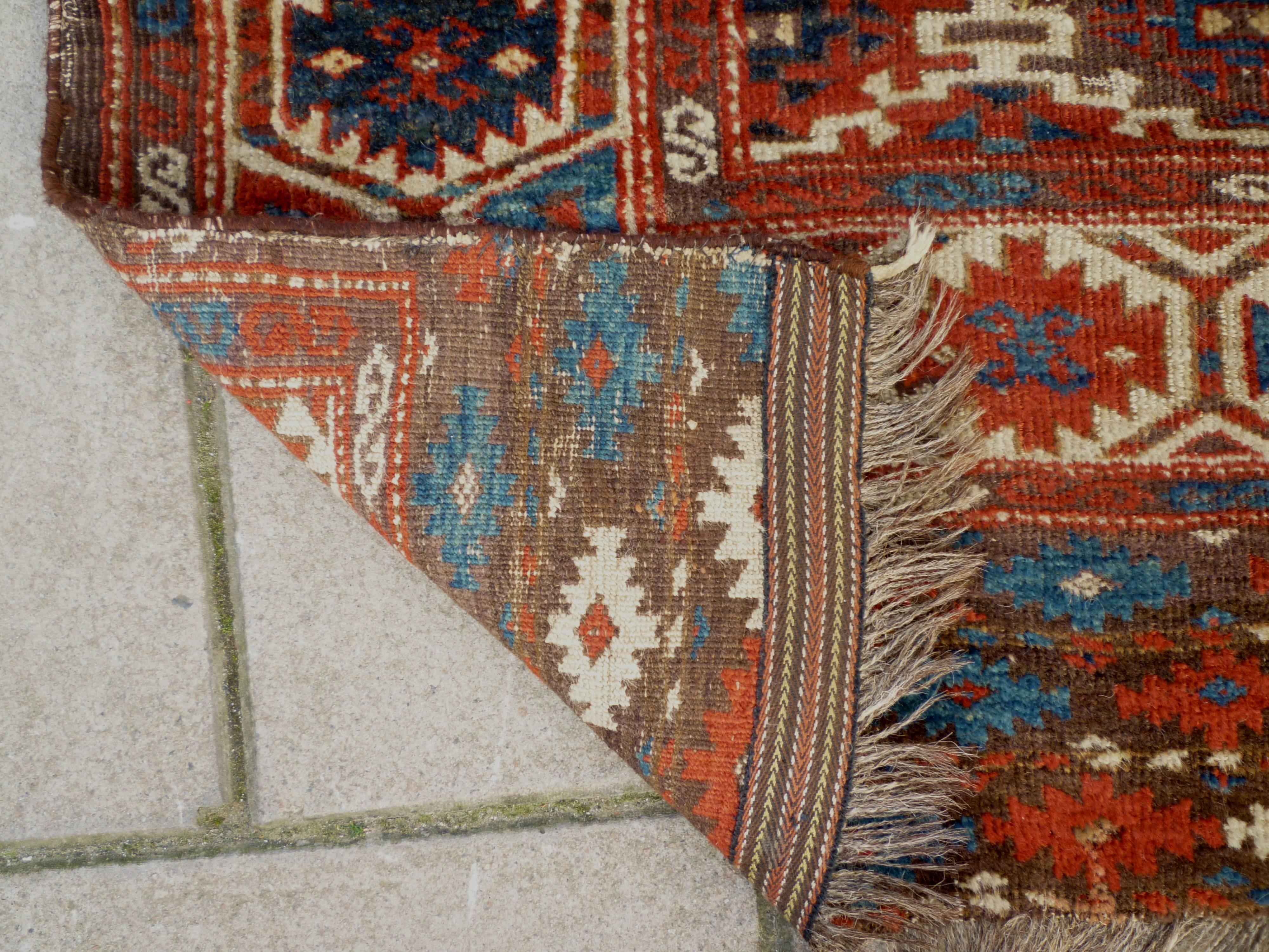 Antique Turkmen Chaudor carpet, 19th century. Measures: 235 x 348cm.

Chaudor carpet, floor covering handmade by the Chaudor (Chodor) Turkmen. Usually, they are made either in carpet size or as bag faces (the fronts of bags used for storage in