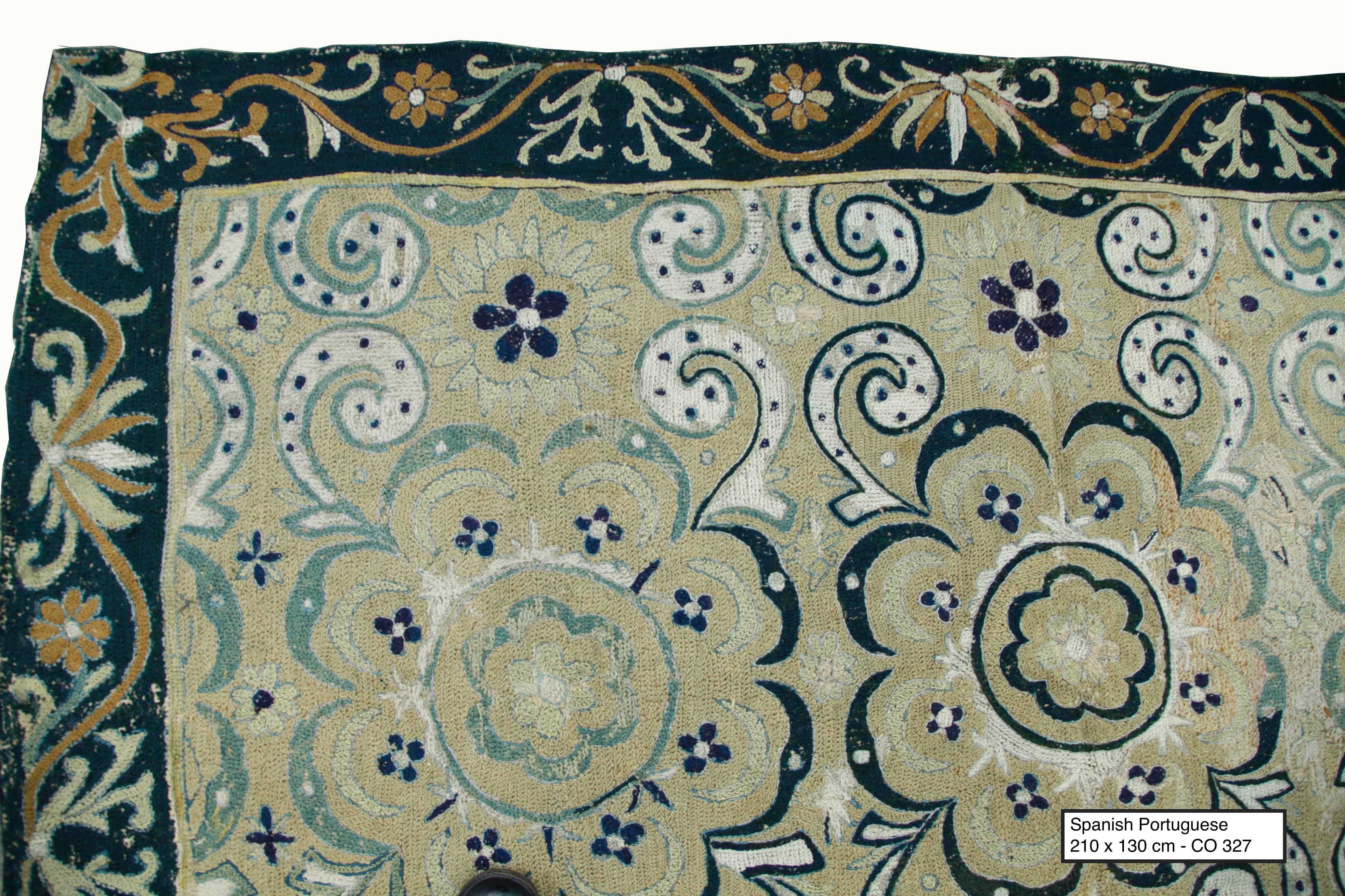 Embroidery in Spain was influenced by two major sources, the Christian lands to the north and the Muslim lands to the south. During the Gothic period, embroidery in Spain as in many other places, was influenced by painting. During the 13th century,