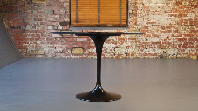 Eero Saarinen Black Nero Marble Tulip Dining Table For Knoll Mid Century Modern Eero Saarinen Black Nero Marble Tulip Dining Table For Knoll Midcentury
