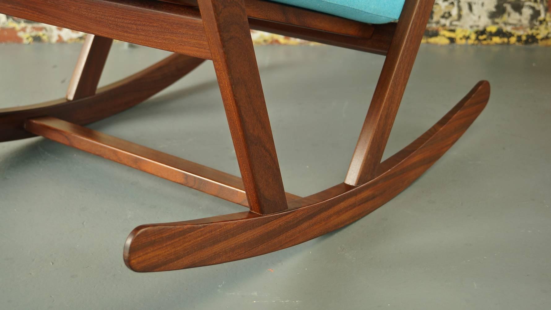 Mid-20th Century Vintage Rocking Chair by Poul Volther for Frem Rojle in Afromosia/Teak, 1960s