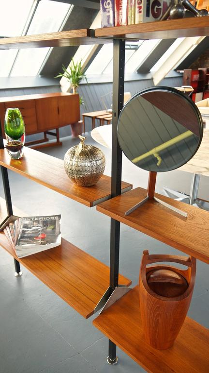 Large Vintage Industrial Midcentury Shelving System or Room Divider at ...
