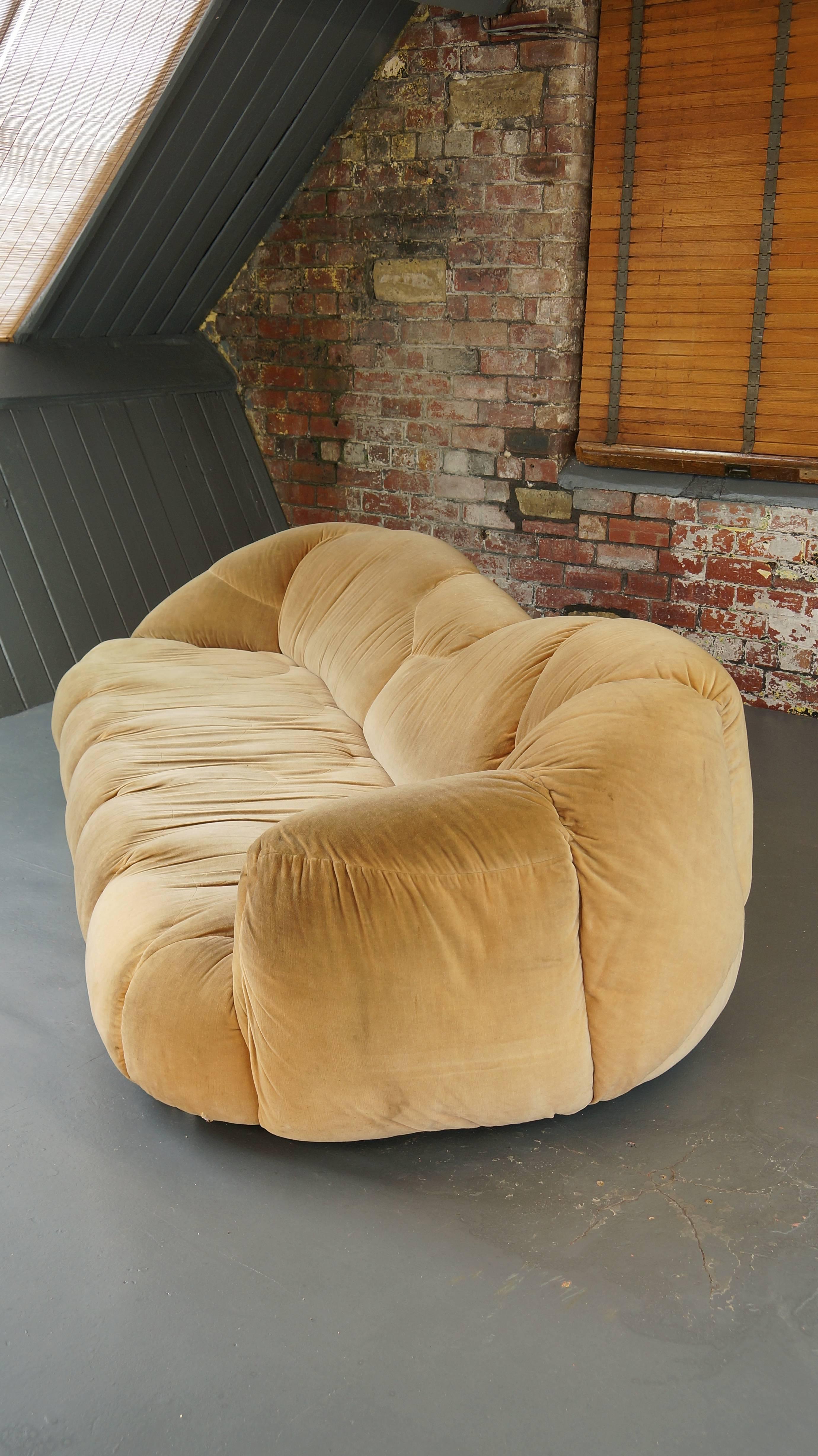 Large Vintage 1970 HK Cloud Sofa by Howard Keith, Chaise Lounge or Chaise Longue In Good Condition In Huddersfield, GB