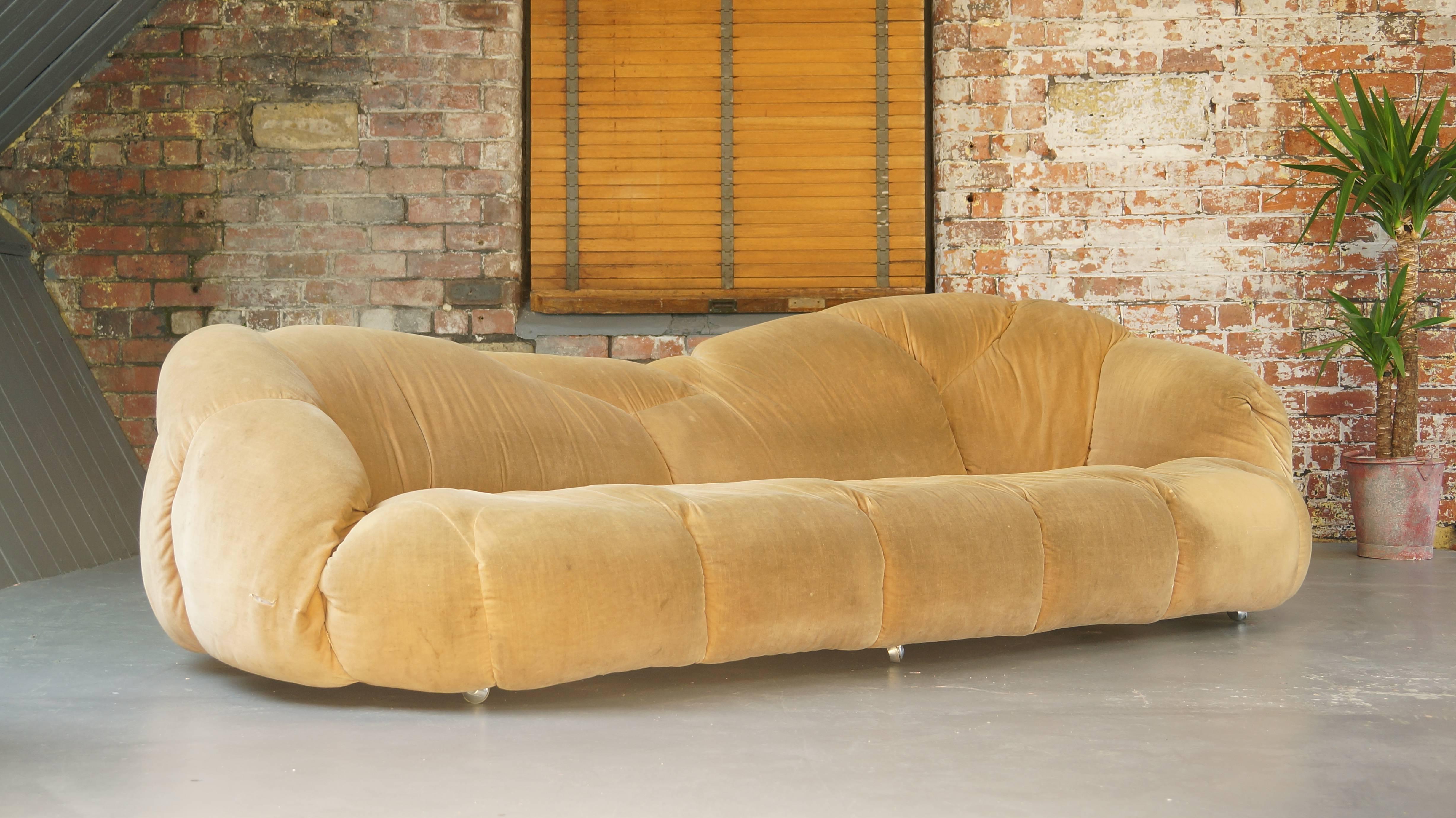 Late 20th Century Large Vintage 1970 HK Cloud Sofa by Howard Keith, Chaise Lounge or Chaise Longue