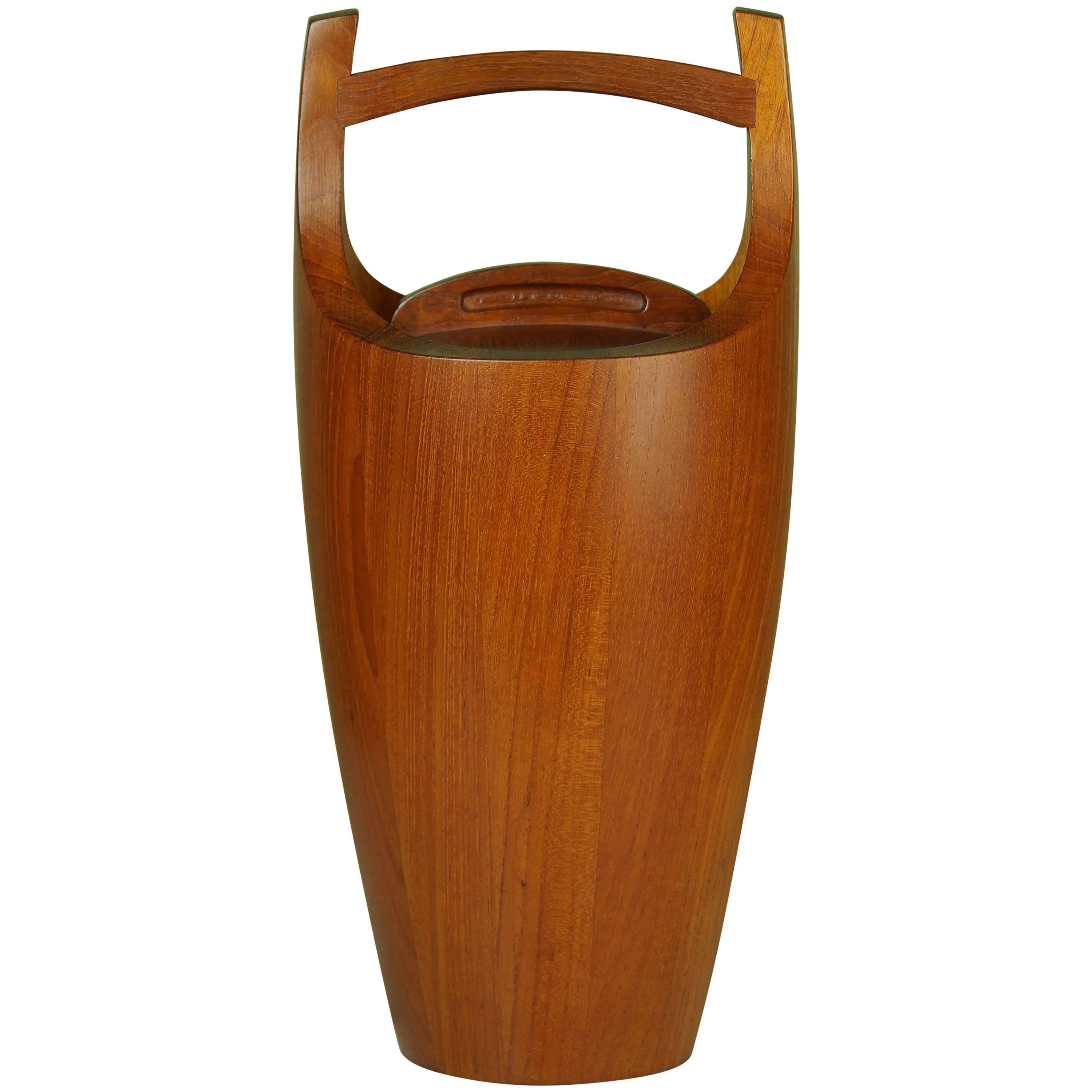 Solid Teak "Congo" Ice Bucket by Jens Quistgaard for Dansk Designs For Sale