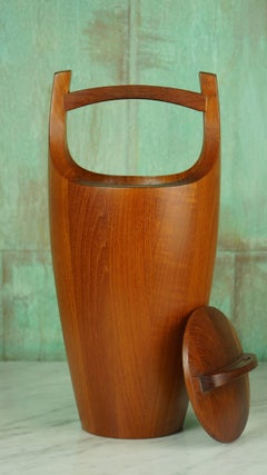Solid Teak "Congo" Ice Bucket by Jens Quistgaard for Dansk Designs