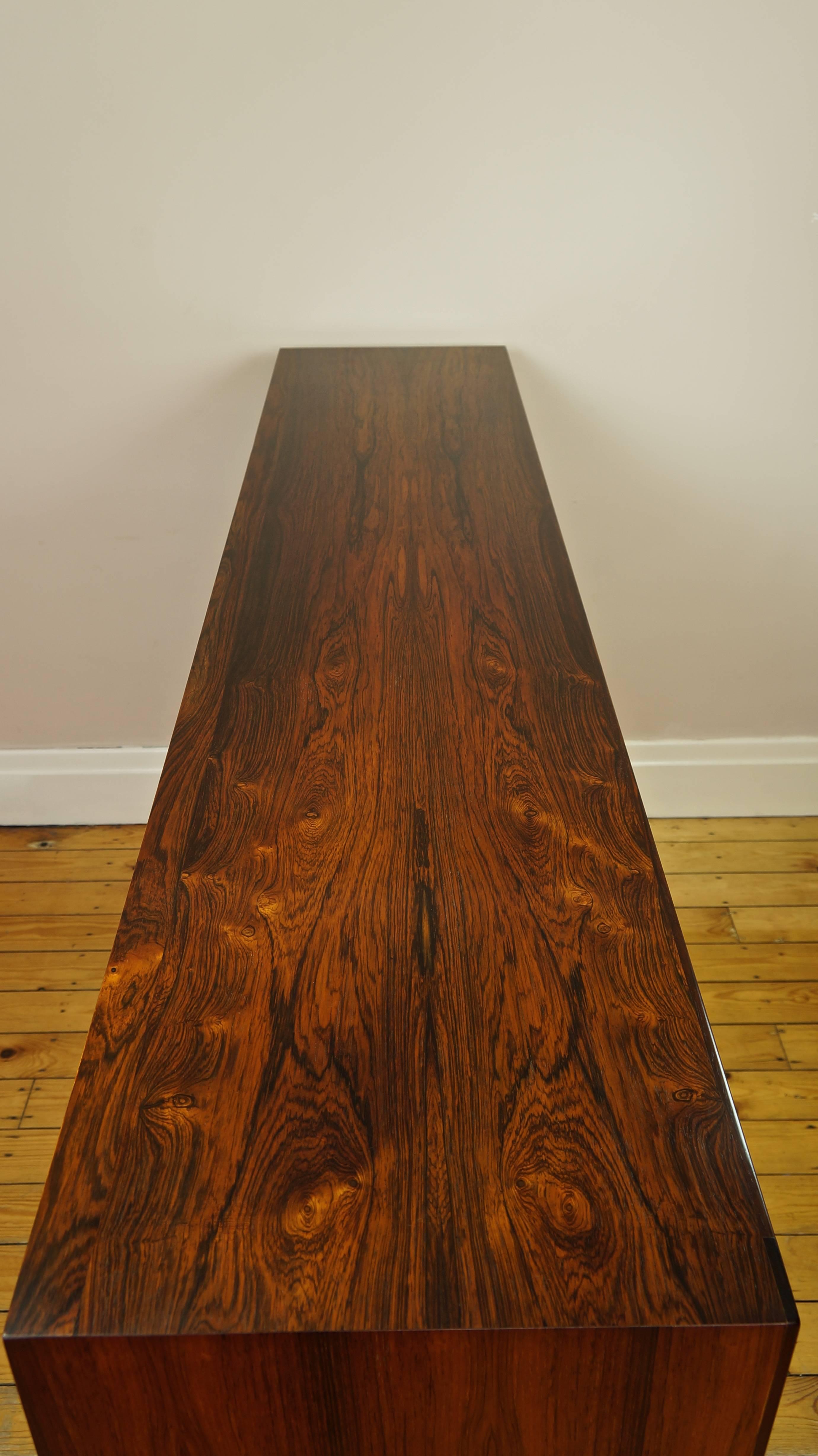 Rare Vintage Danish Rosewood Two-Tier Sideboard by Sigfred Omann 5