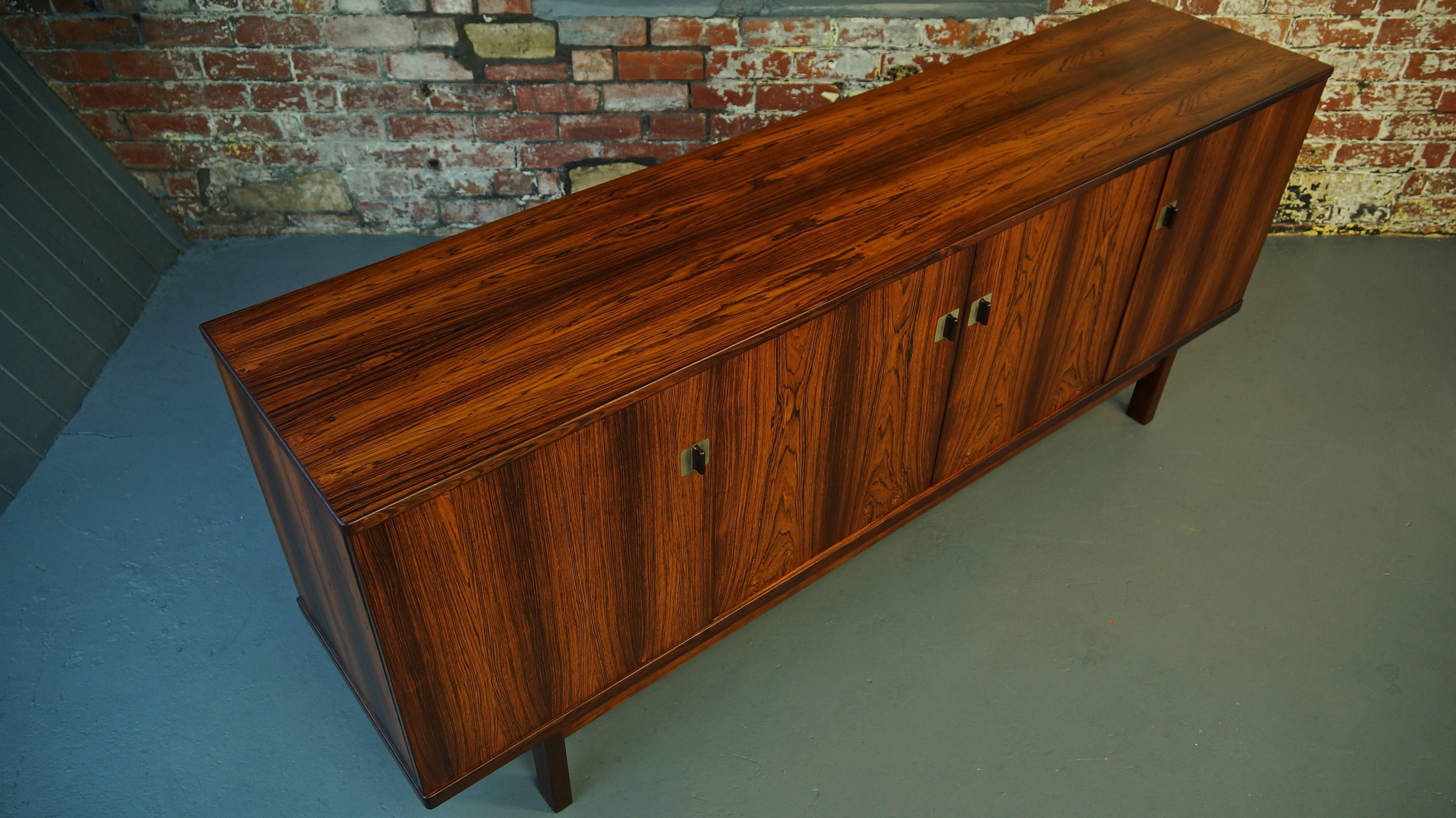 20th Century Danish Rosewood Credenza or Sideboard by Nils Jonsson