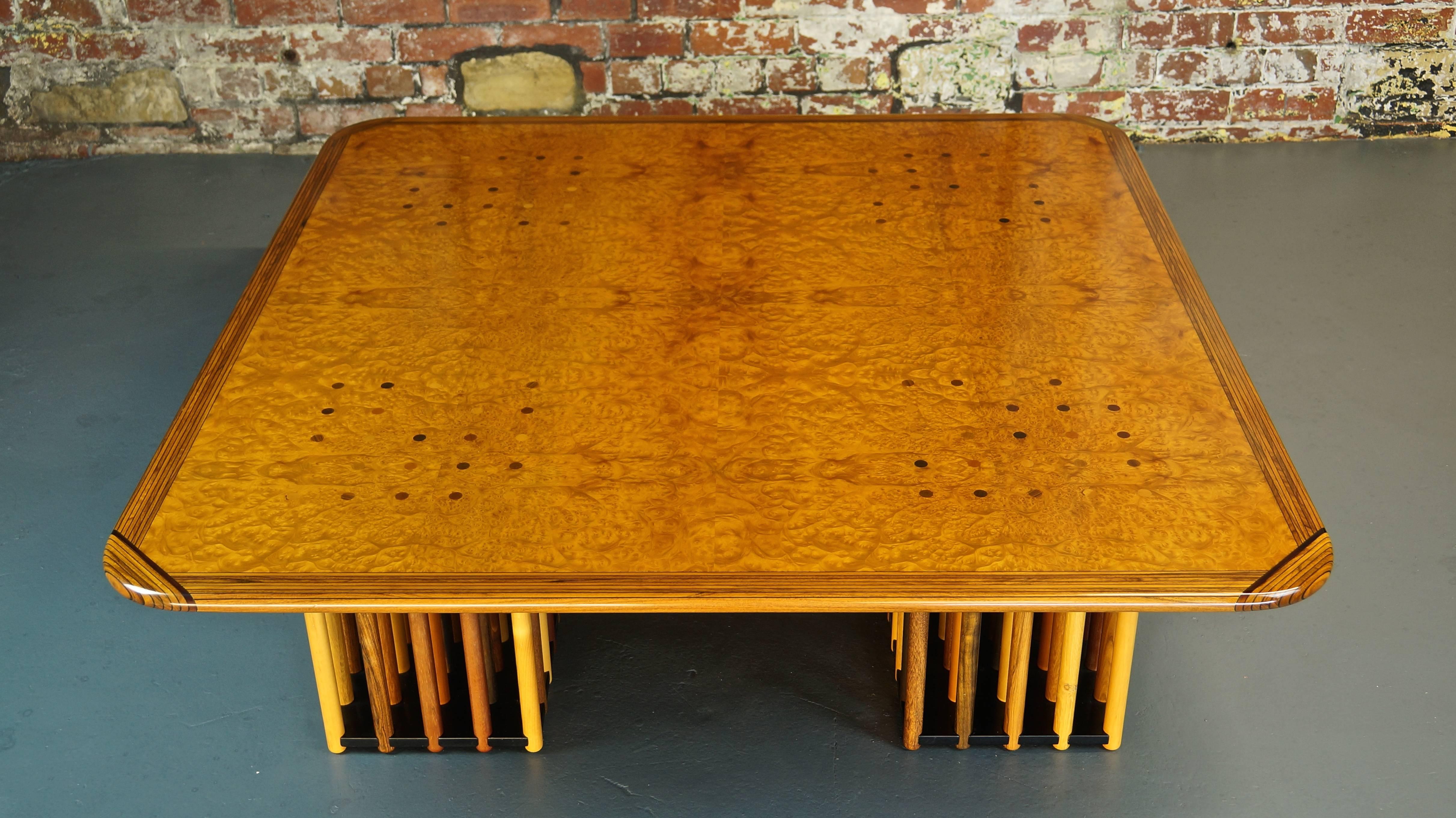 B & B Italia Burl Coffee Table, Afra and Tobia Scarpa, Maxalto, Artona 1