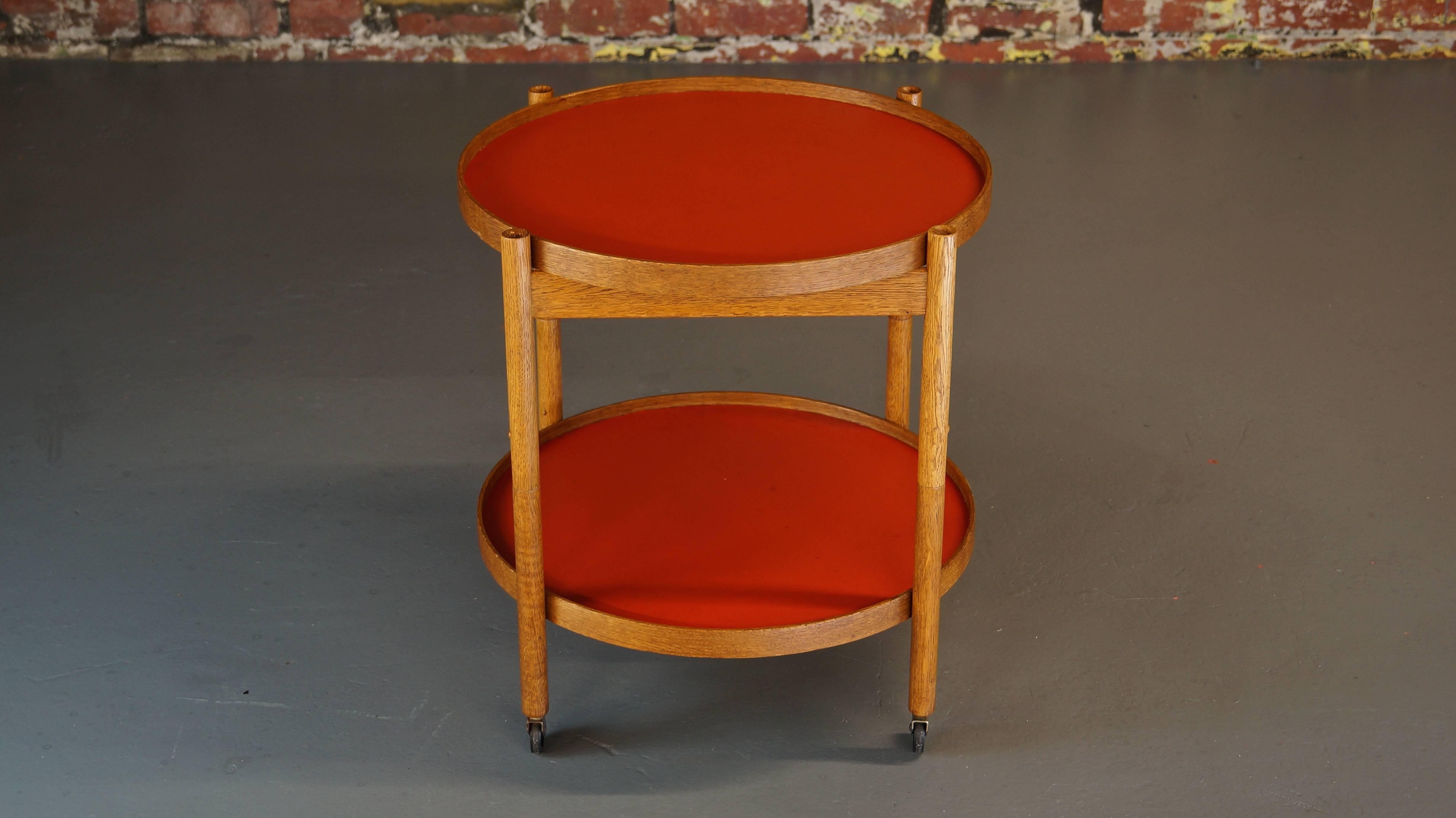 Mid-Century Modern Hans Bolling Tray Table, Teak Vintage Oak, Torben Orskov, 1963