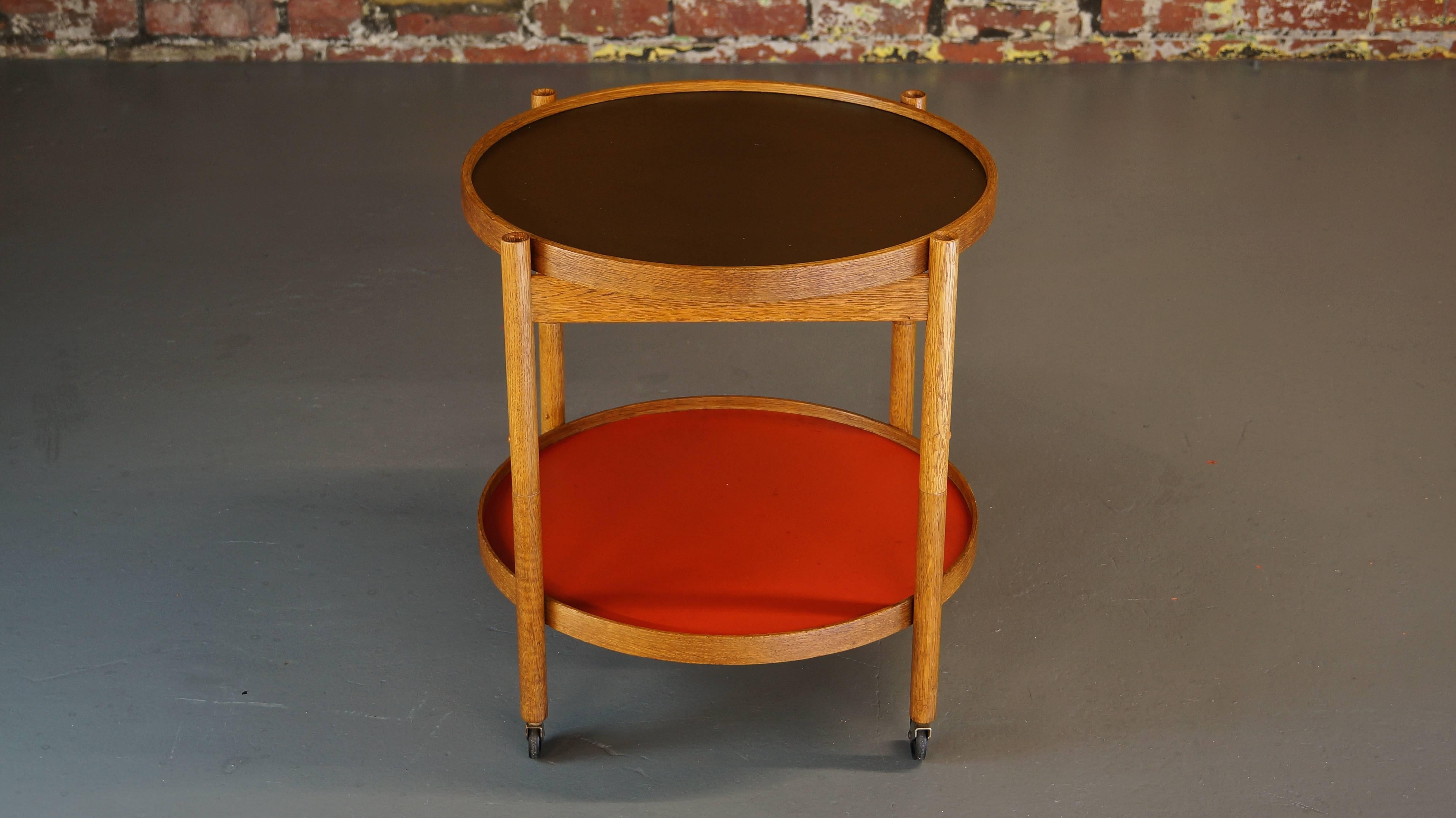 Danish Hans Bolling Tray Table, Teak Vintage Oak, Torben Orskov, 1963