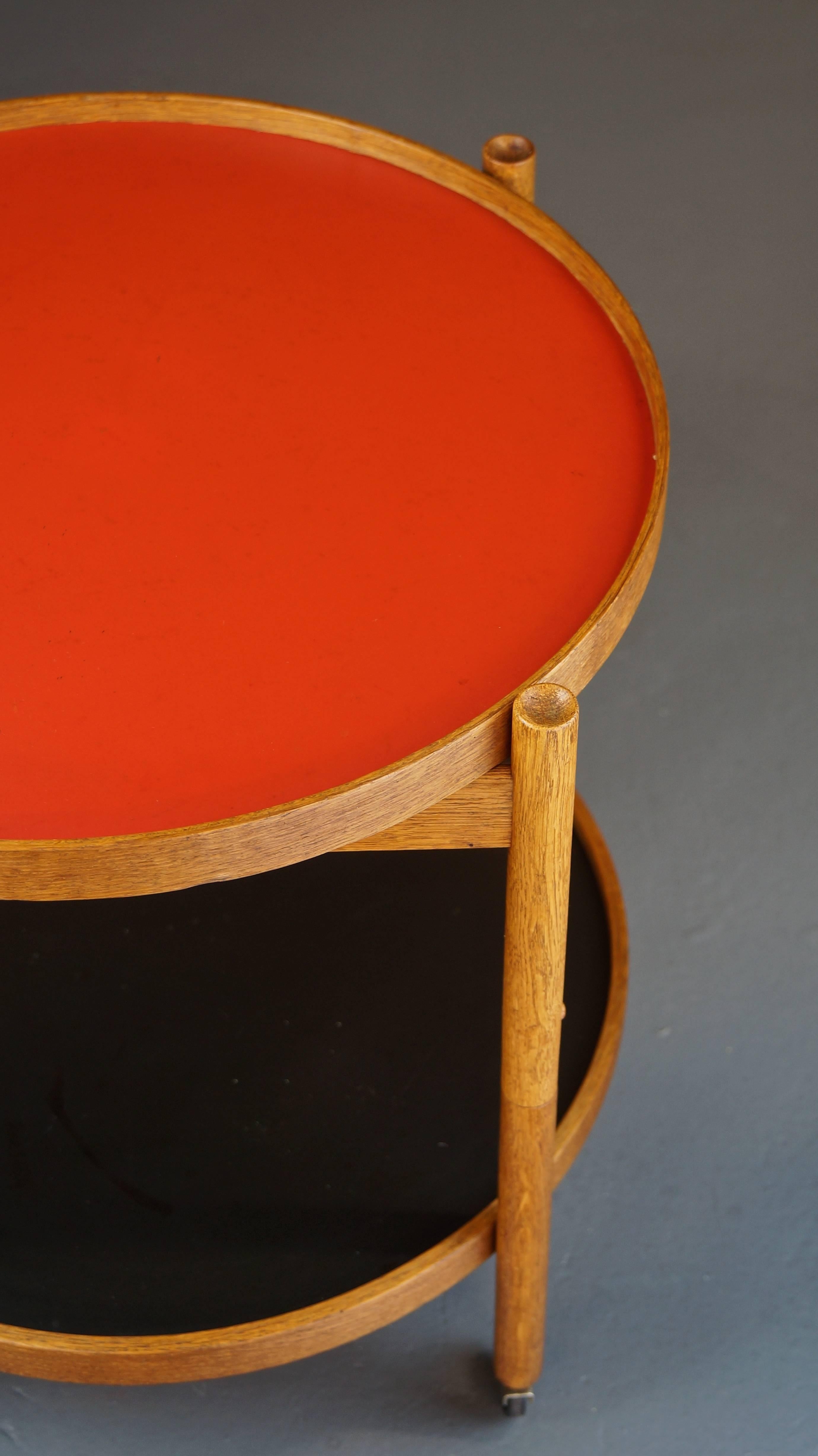 Hans Bolling Tray Table, Teak Vintage Oak, Torben Orskov, 1963 In Good Condition In Huddersfield, GB
