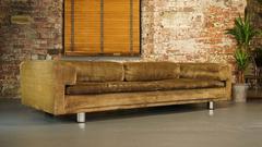 Vintage 1970s HK Diplomat Sofa, Settee or Couch by Howard Keith, Fabric