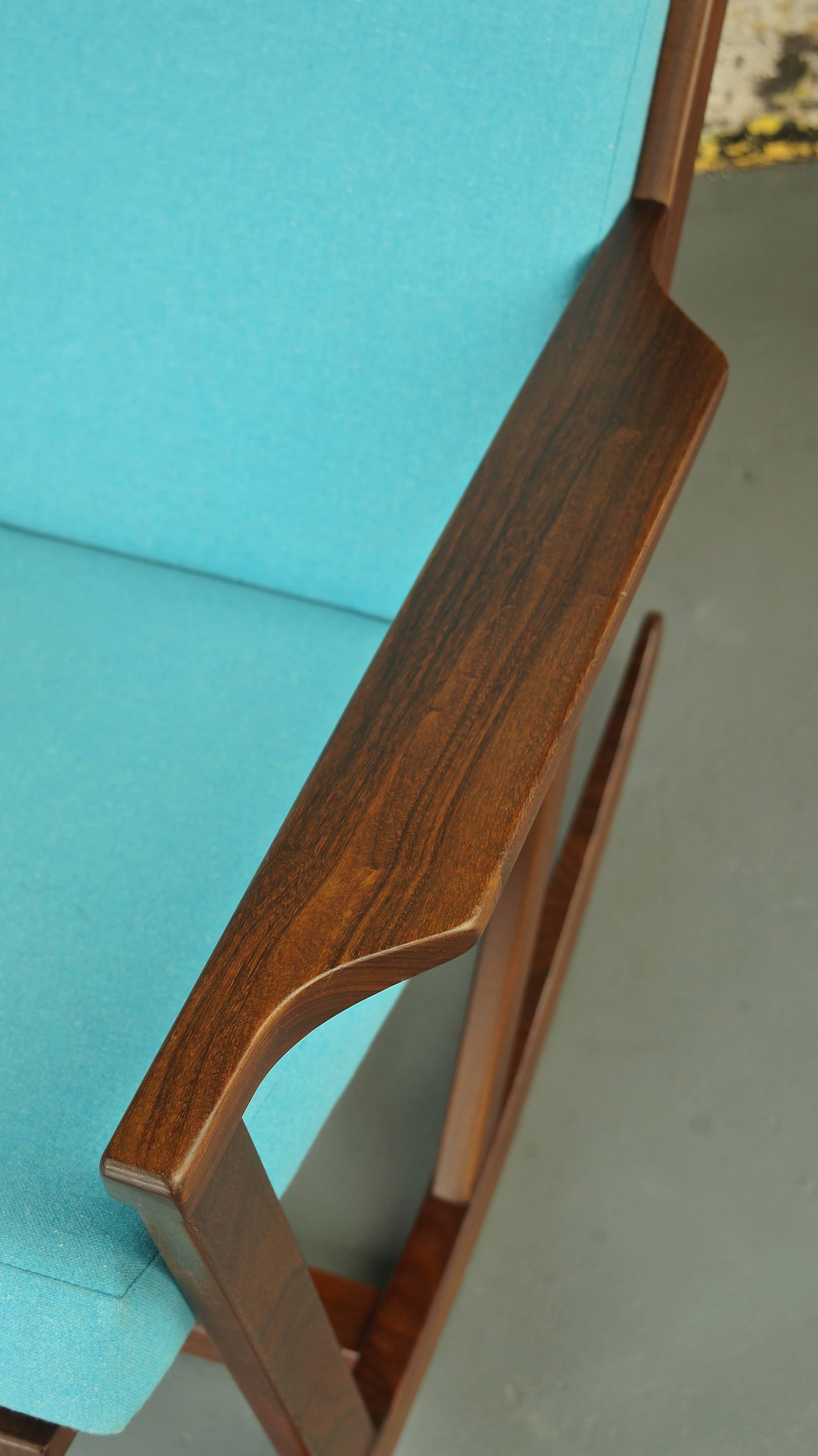 Vintage Rocking Chair by Poul Volther for Frem Rojle in Afromosia/Teak, 1960s 2