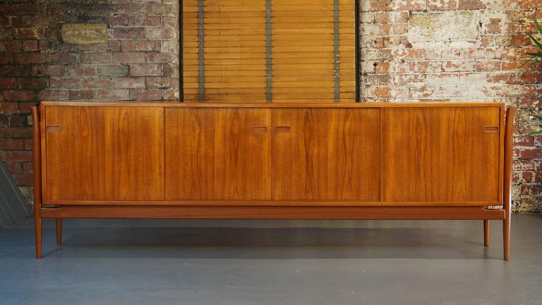 Vintage Danish Teak Sideboard Or Credenza Extra Long And Low