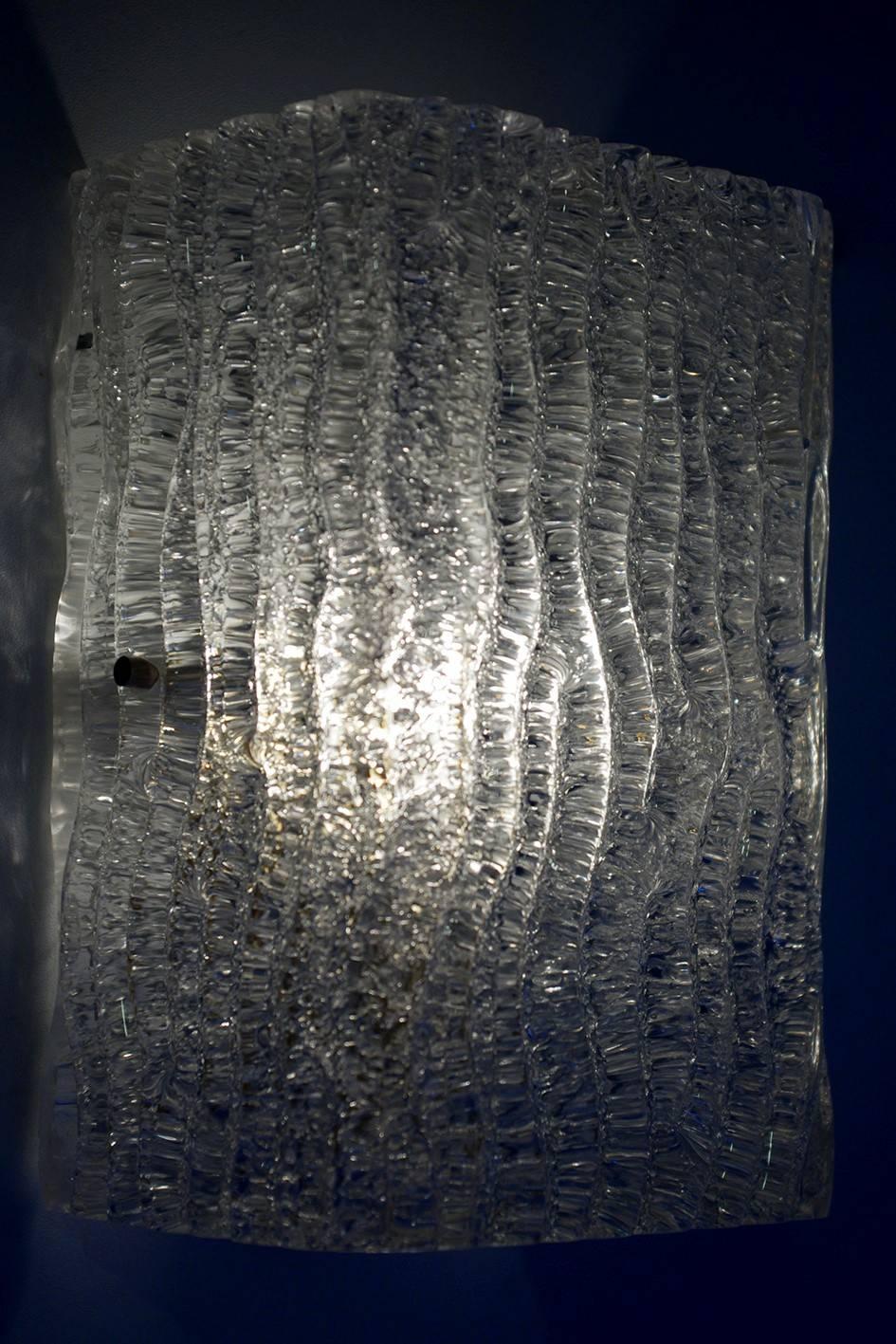 Four Murano Glass Wall Lights Sconces by J.T. Kalmar, 1960s 2
