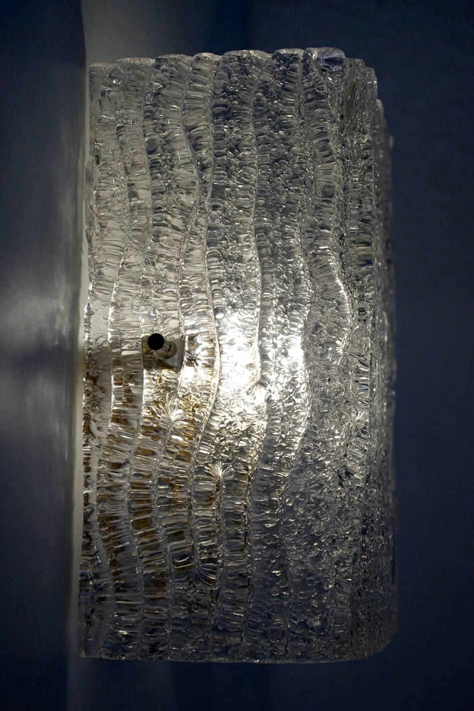 Four Murano Glass Wall Lights Sconces by J.T. Kalmar, 1960s 1