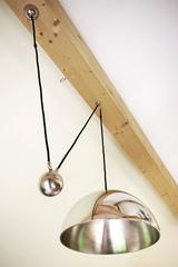 Vieille lampe pendante allemande à contrepoids réglable Florian Schulz