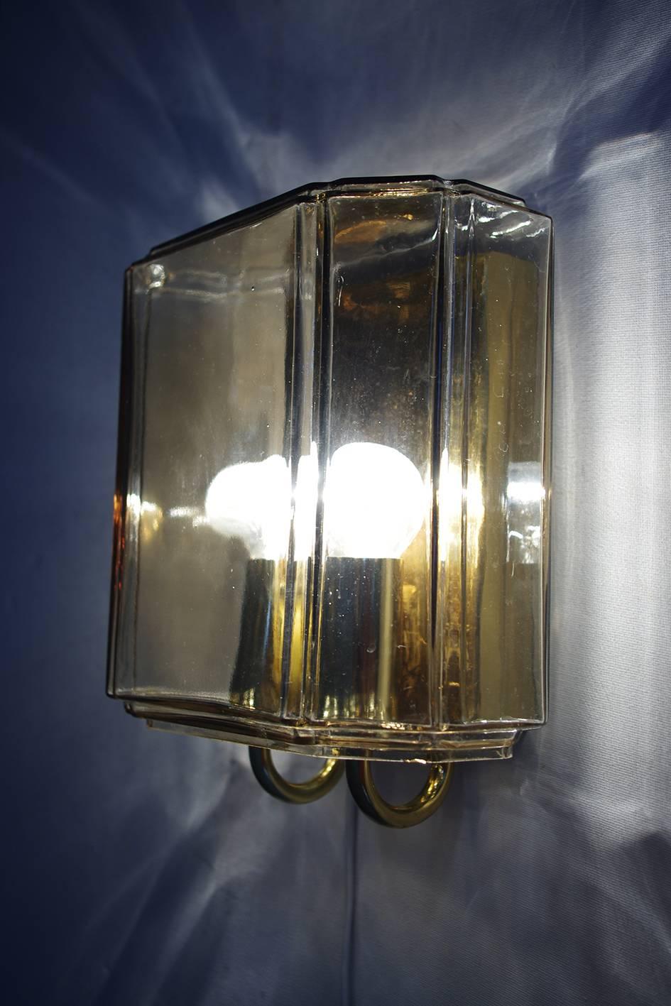 Brass German Vintage Sconces Wall Lights, 1960s For Sale