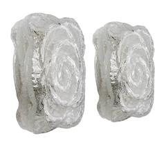 UNO di... Vintage Lovely Handblown Glass Wall Light Fixture Sconce 1960s