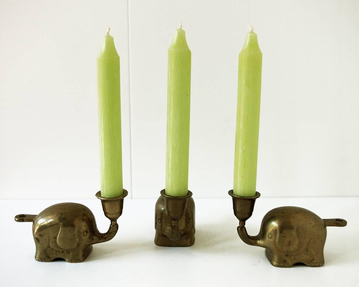 elephant candlestick holder