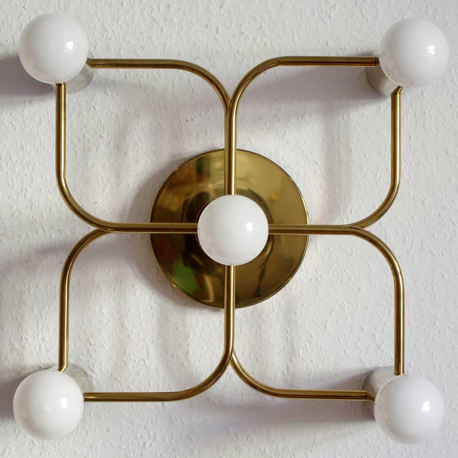 Sculptural Ceiling or Wall Lights Flush Mounts Chandeliers by Leola, 1960s In Excellent Condition In Berlin, DE