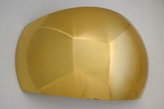 One of... Large German Sculptural Solid Brass Wall Lights Sconces