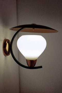 Pair of Large Vintage Mid-Century Wall Lights Sconces, 1950s