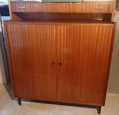 Mid-Century Full Mahogany Gentlemen Dresser "Homme Debout"