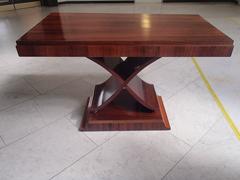 Art Deco Large Console/Side Table X Leg Shape Rosewood