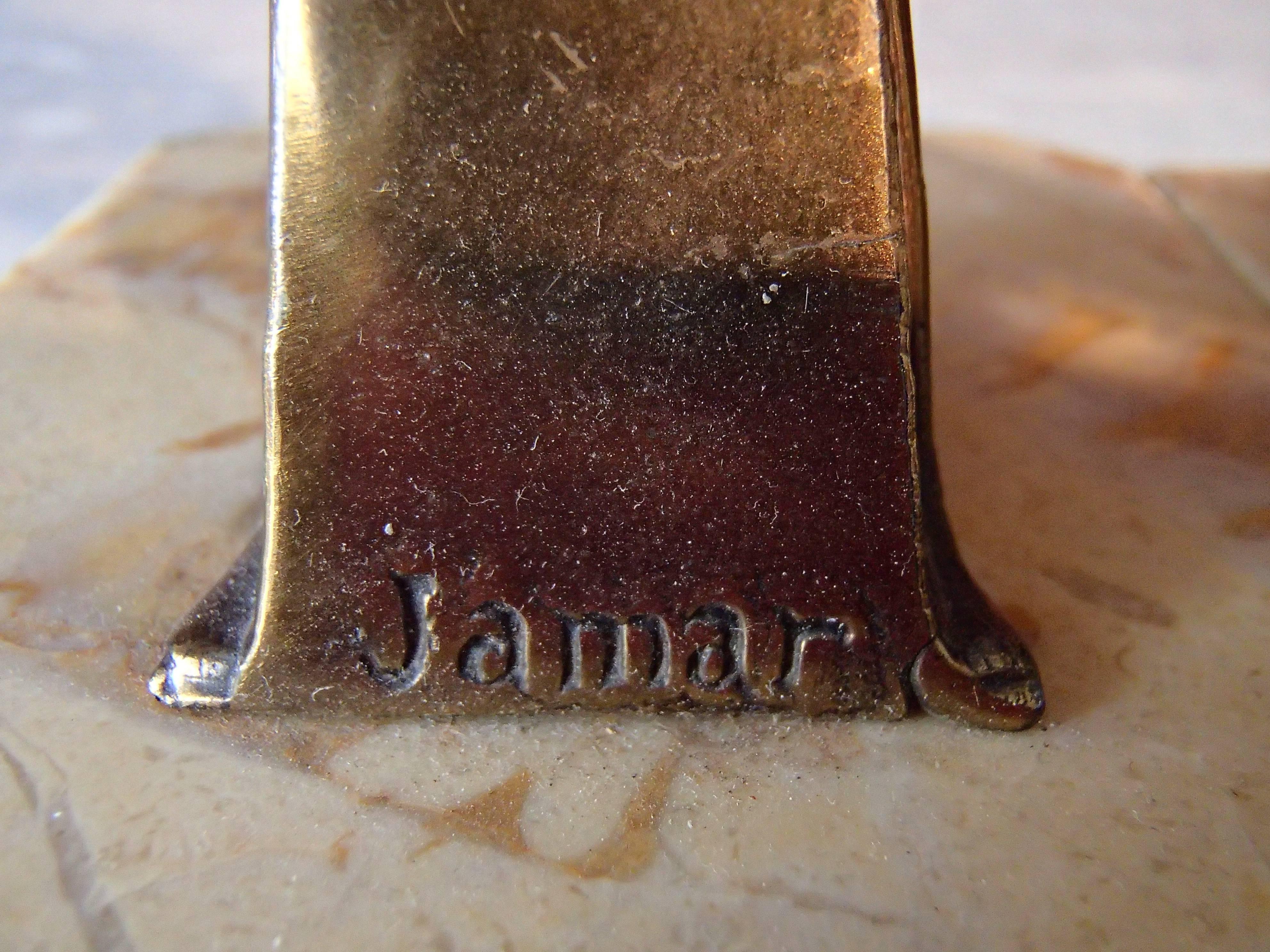 Pair of Art Deco Bronze Bird Bookend by Jamar In Excellent Condition For Sale In Weiningen, CH
