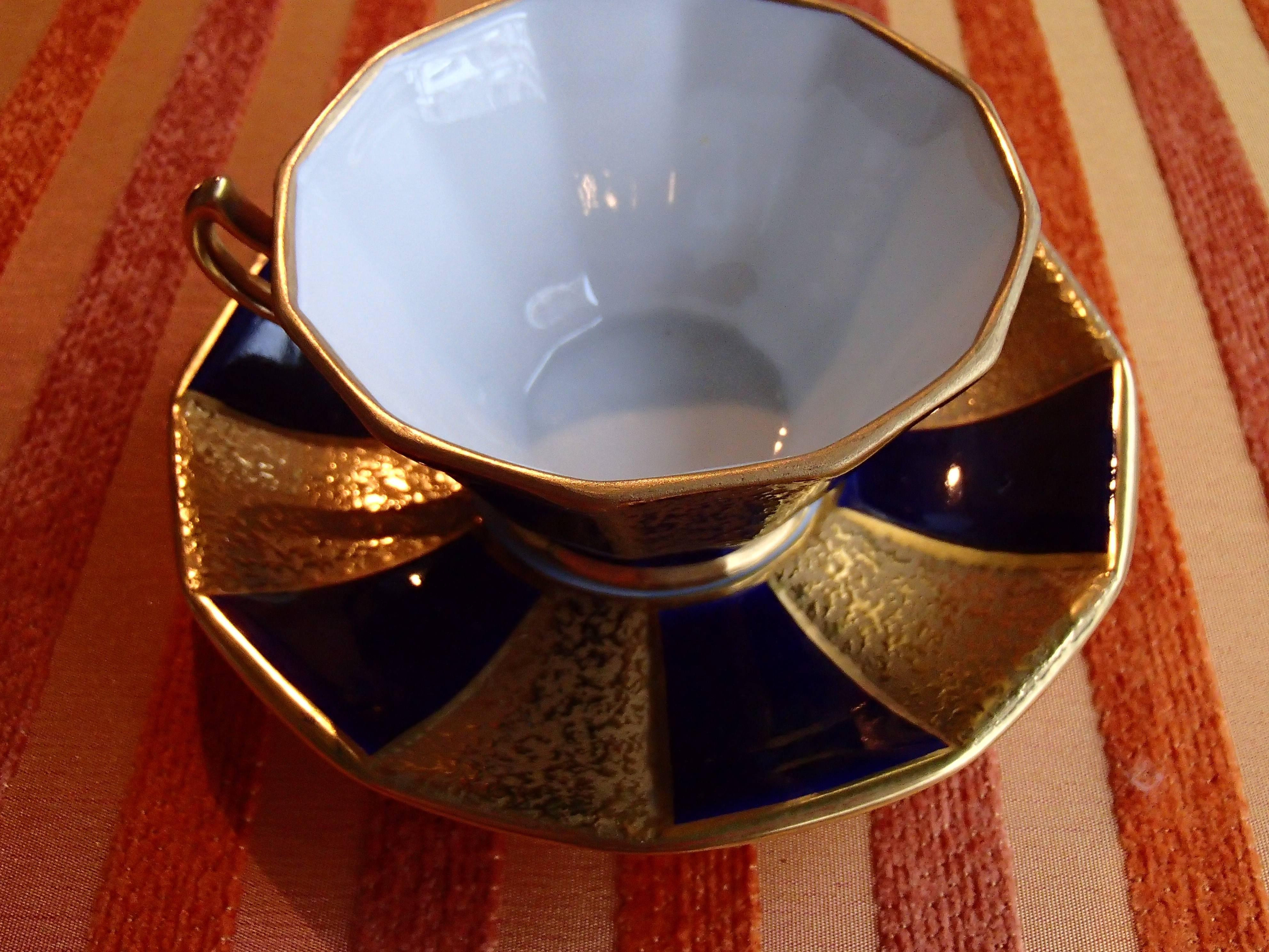 cobalt blue coffee cups