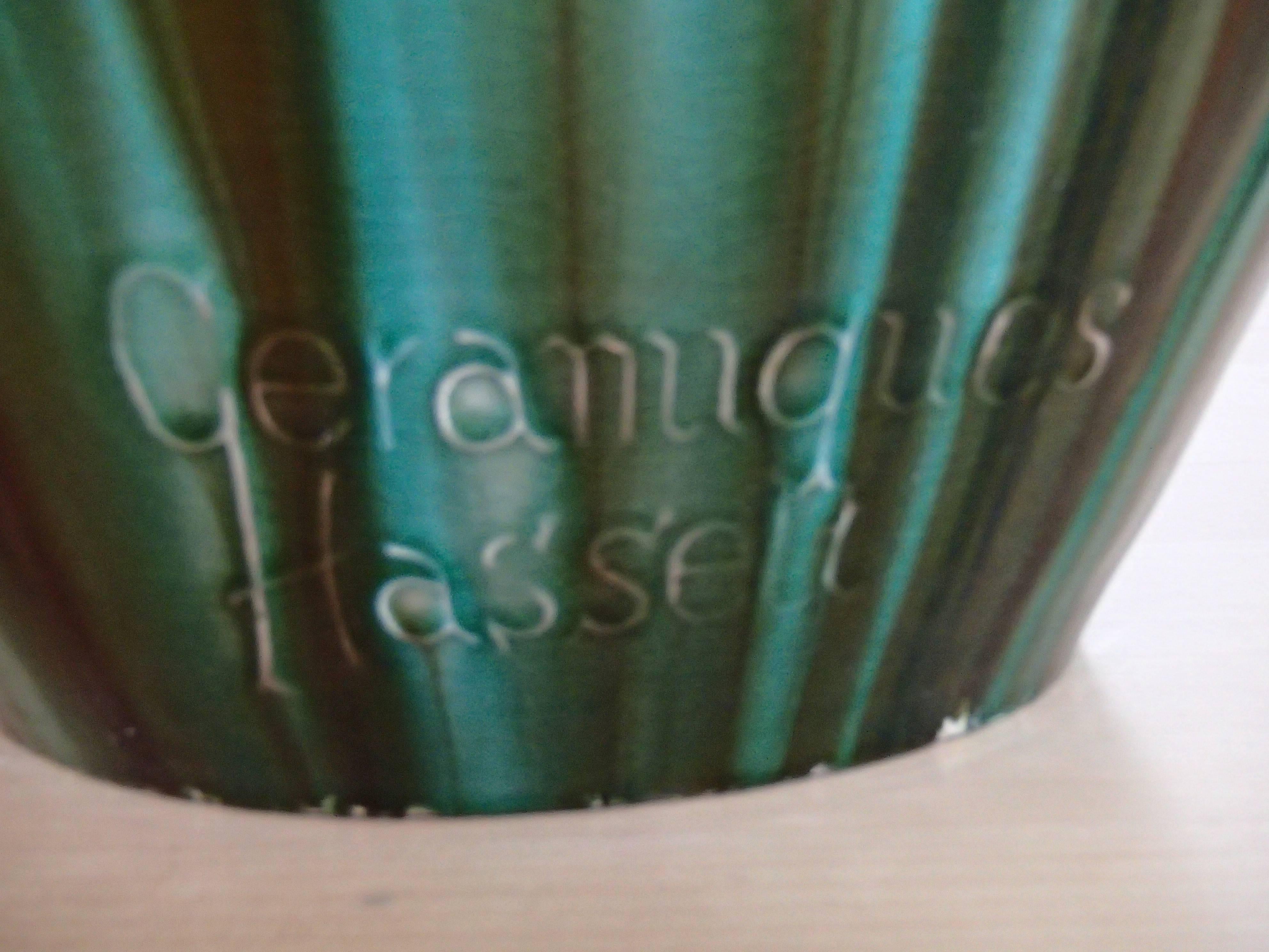 Art Nouveau Huge Ceramic Advertising Vase Pastille Poncelet In Good Condition For Sale In Weiningen, CH