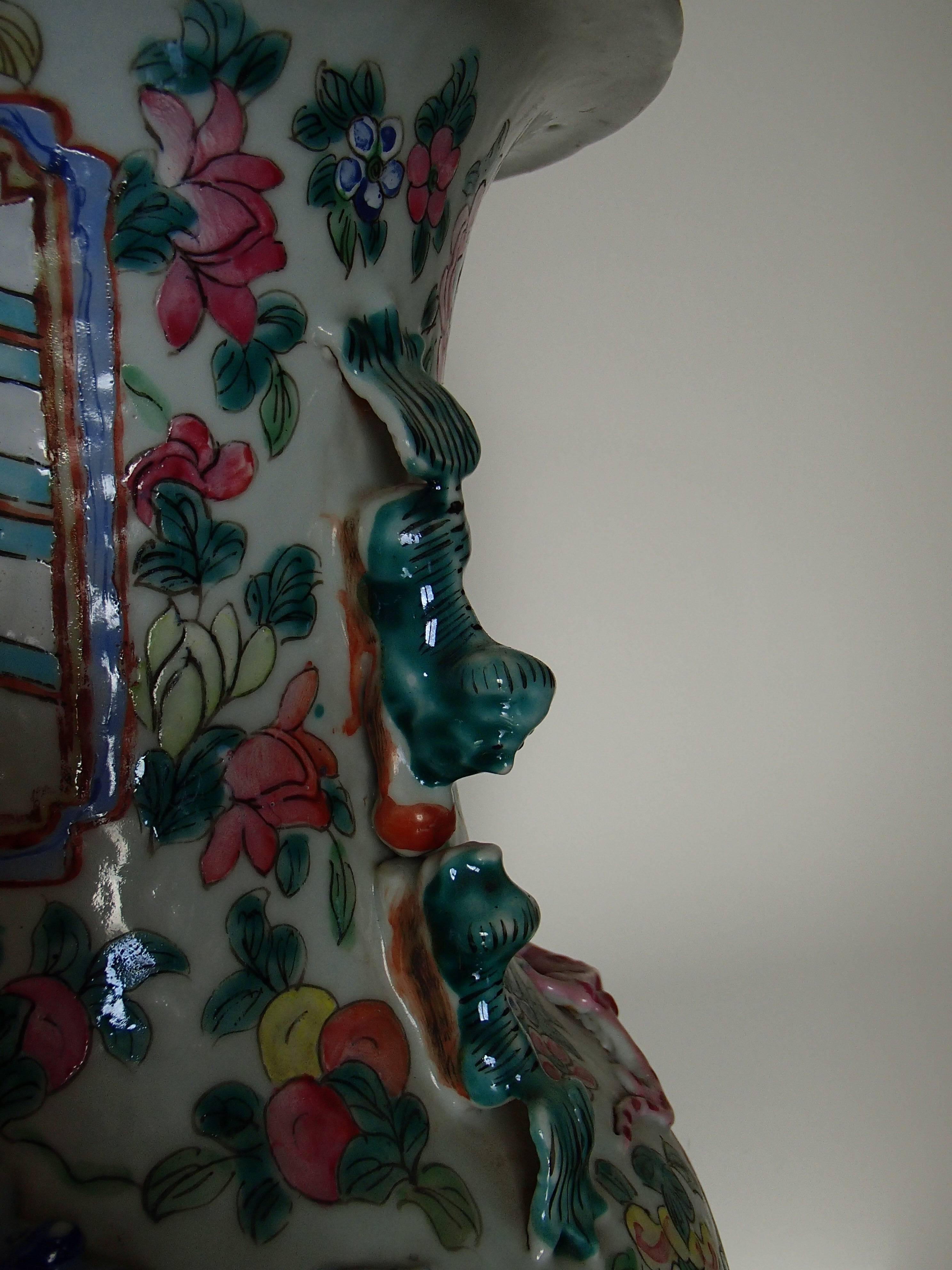 chinese famille rose vase