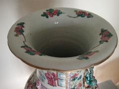 19th Century Chinese Famille Rose Canton Porcelain Vase