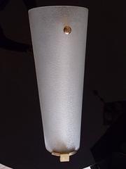 Pair of Huge Wall Lights Scones Bronze and Molded Glass