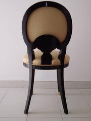 19th Century Single Chair in Black and Yellow