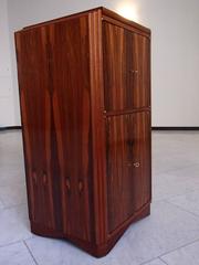Art Deco Drink Cabinet Bar Ebene De Macassar Full Mahogonie