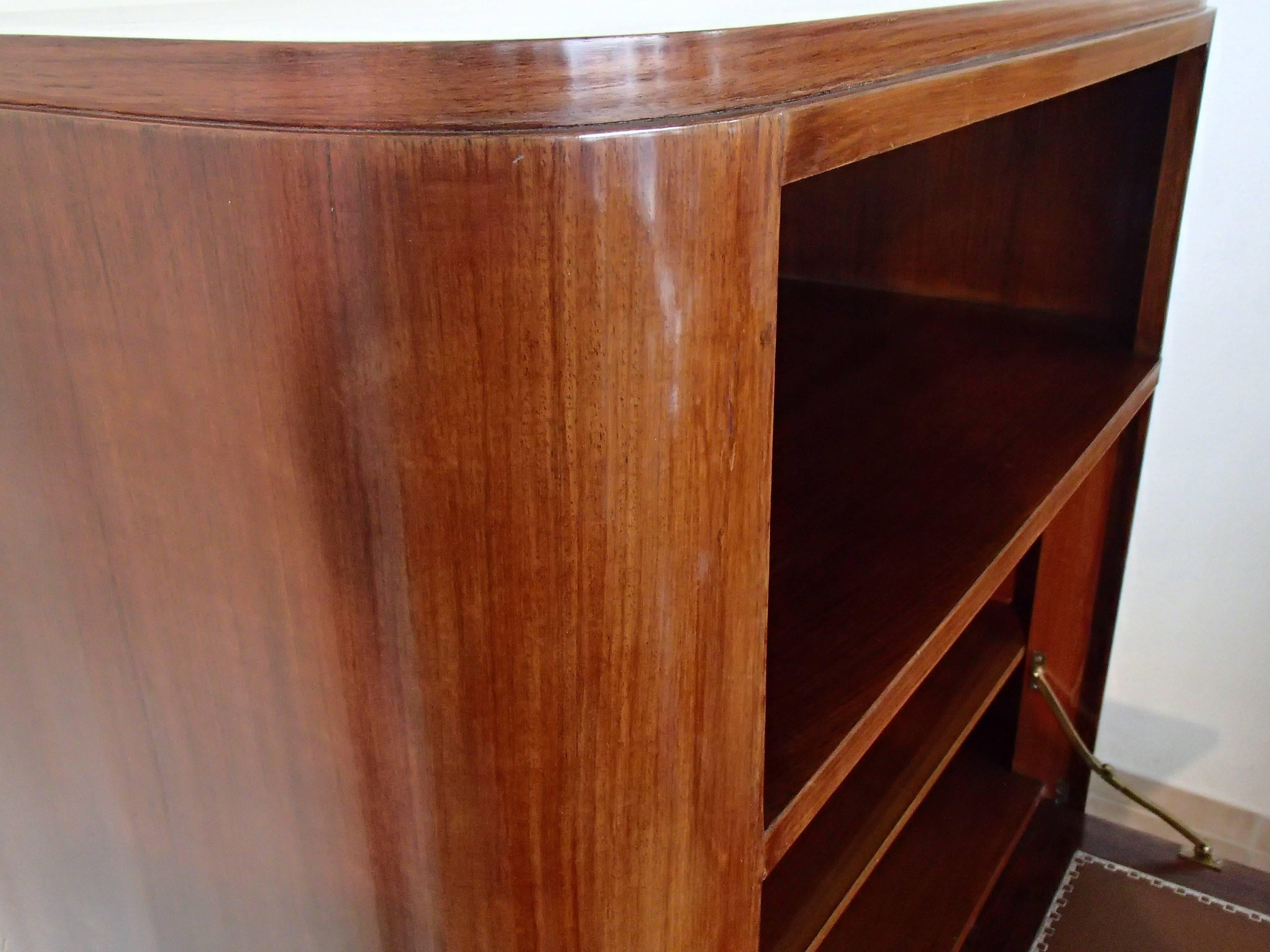 French Art Deco Rosewood Secretaire with Three Drawers