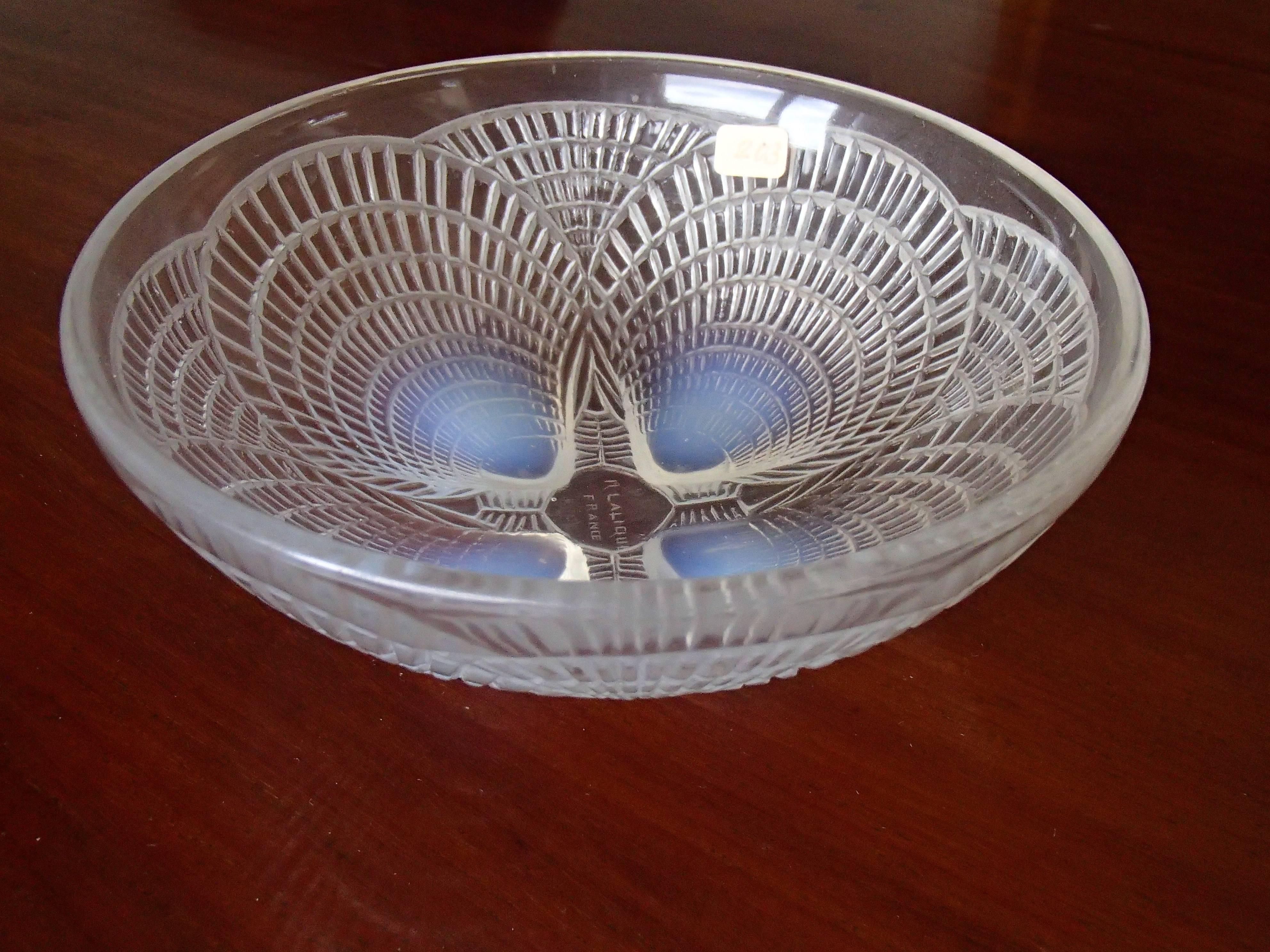 Français Assiette et bol coquillages Lalique en vente