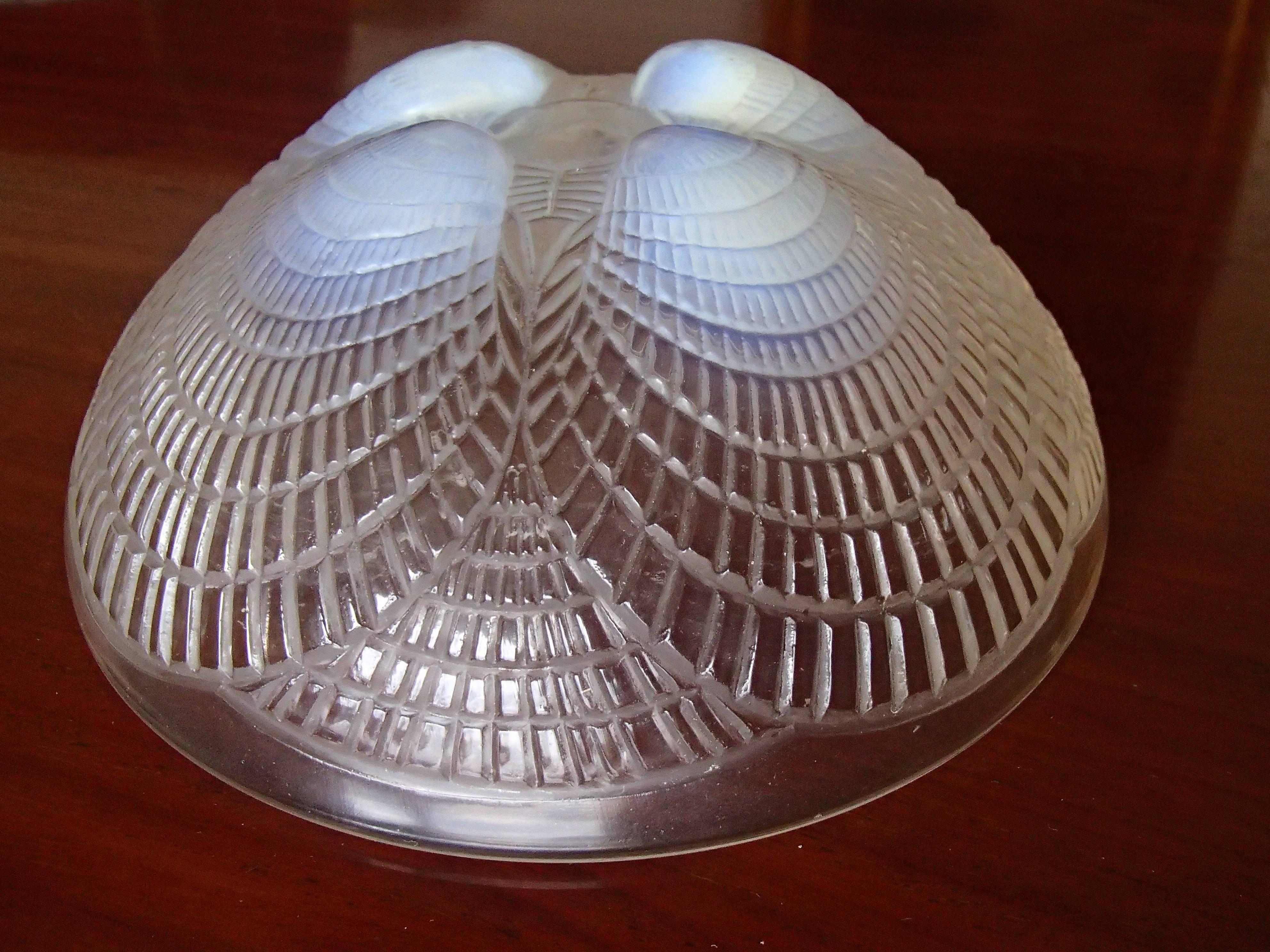 Mid-20th Century Lalique Plate and Bowl Shells For Sale