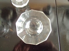 Art Deco Carafe with Six Glasses Cubist Geometric