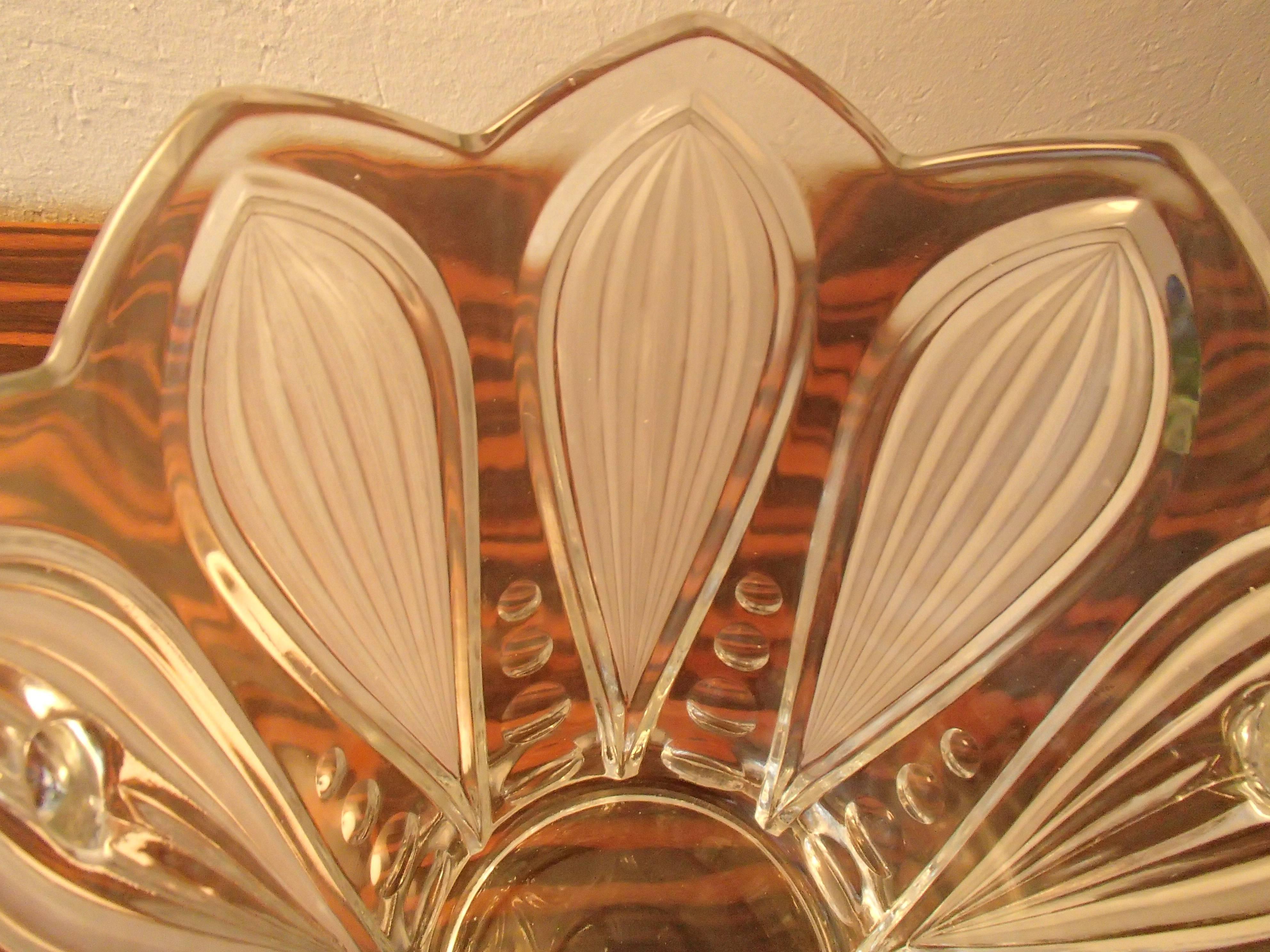 Art Deco Glass Vine or Champagne Cooler Verlys 1