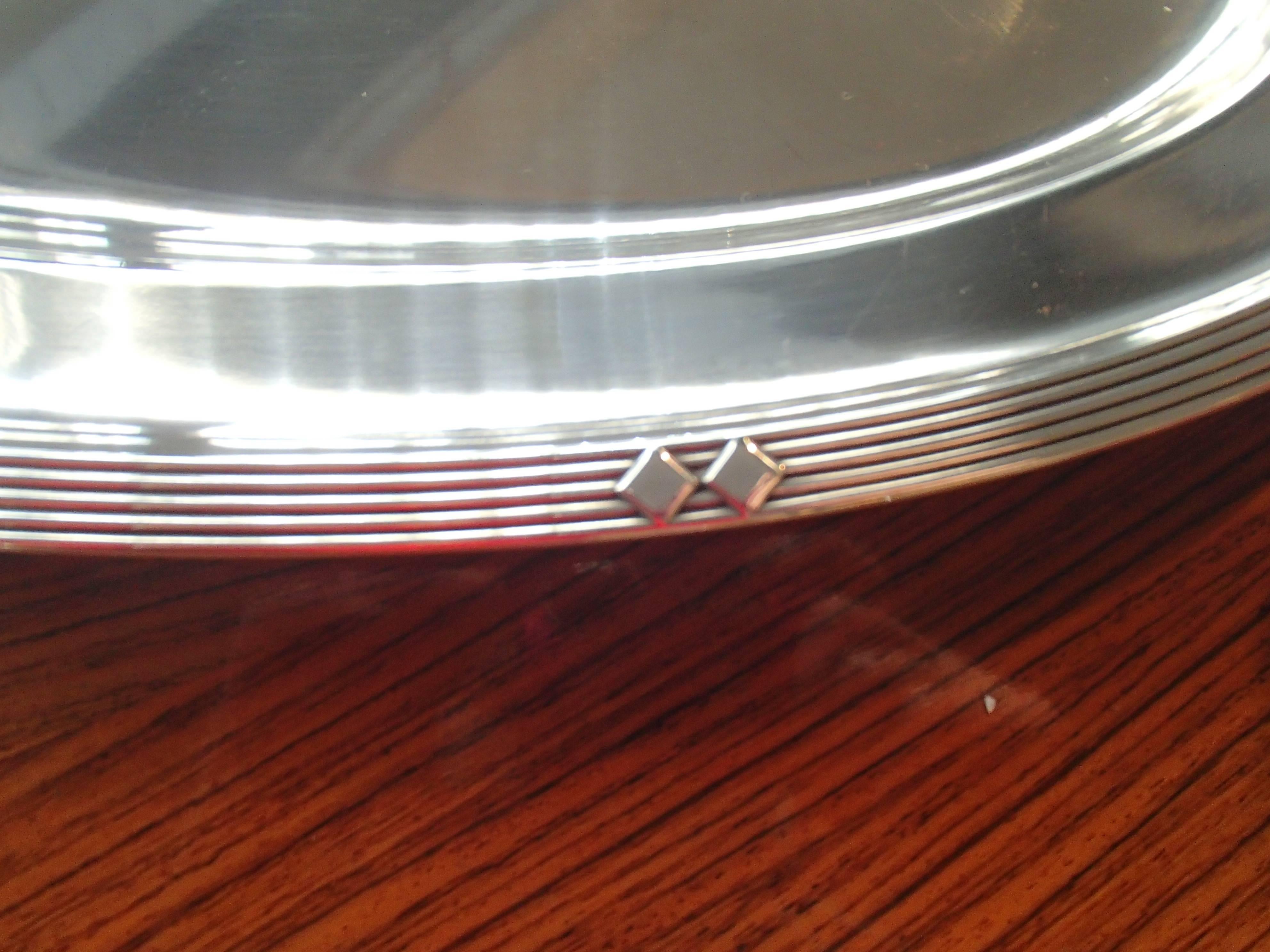 Art Deco WMF Silver Plated Huge Oval Serving Tray 2