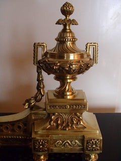 Cheminée Empire du 19ème siècle en bronze ou en laiton