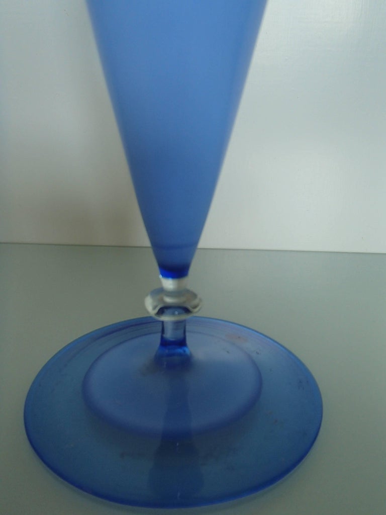 small light blue vase For Sale at 1stDibs